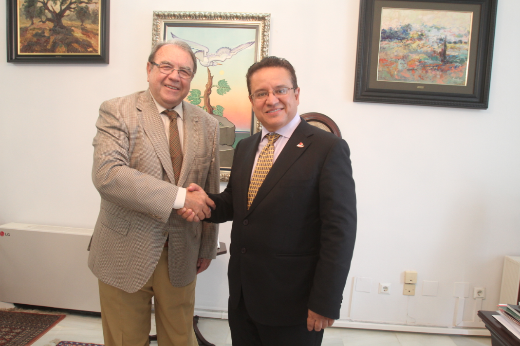 Rector de QLU Oscar León, se reunió con el presidente de la Cámara de Comercio de Málaga