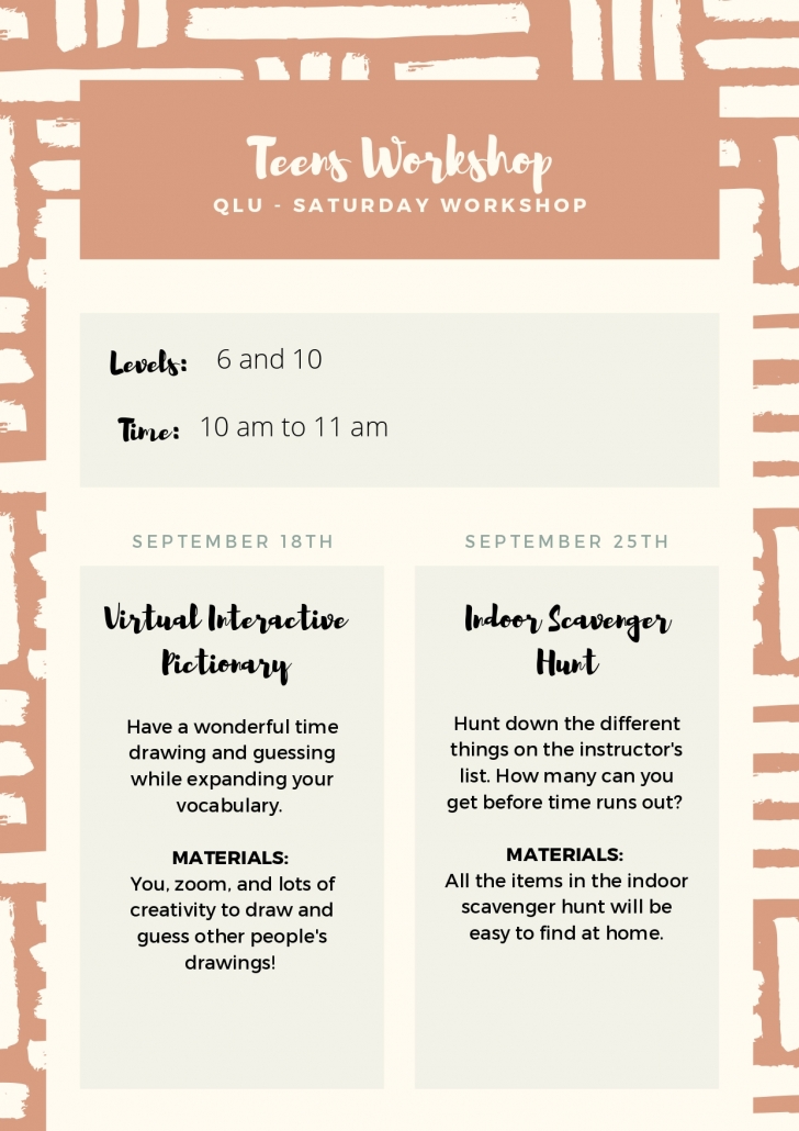 Teens Workshop