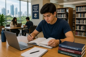 Estudiante universitario en Panamá cursando programa de doble titulación Panamá