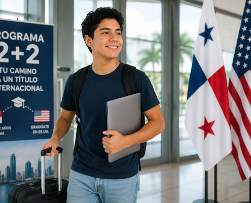 Estudiante del programa 2+2 Panamá preparándose para transferencia a EE.UU.