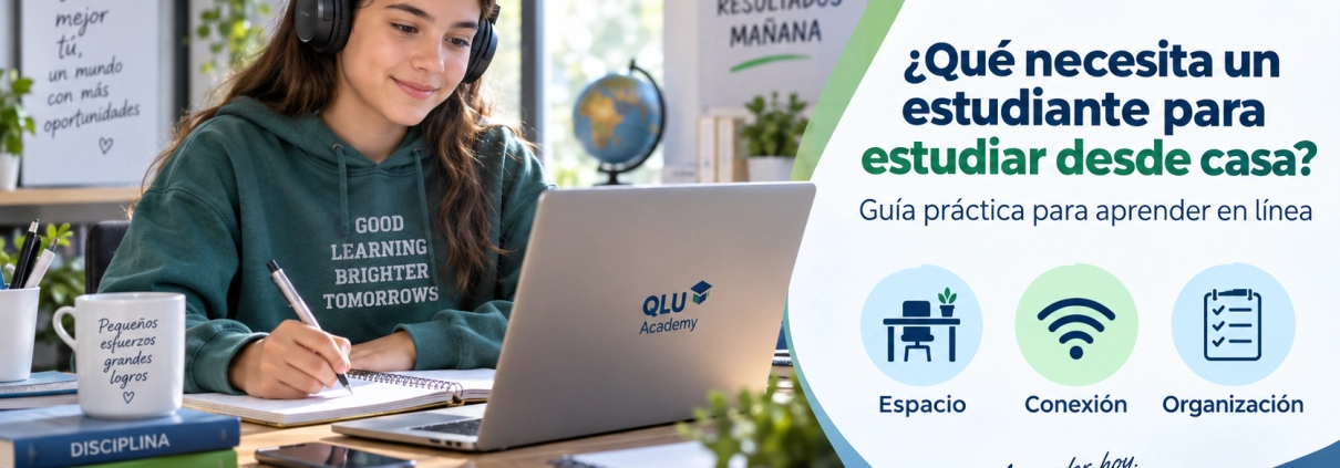 qué necesita un estudiante para estudiar desde casa
