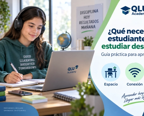 qué necesita un estudiante para estudiar desde casa