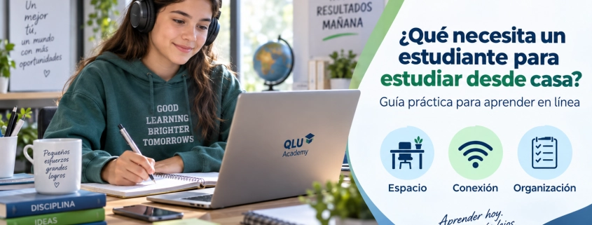 qué necesita un estudiante para estudiar desde casa